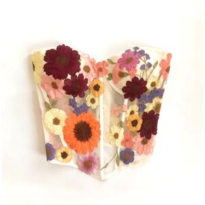 Floral Embroidered Crop Top